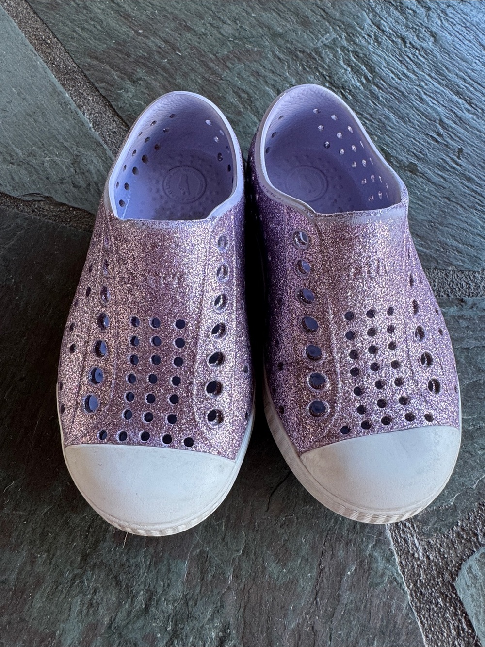 Native Shoes Kids Water Shoe Trio - Pink, Lavender Glitter & Floral - Picture 4 of 9